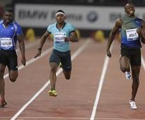 Justin Gatlin beats world-record holder Usain Bolt by 0.01 seconds in Rome 100 metres