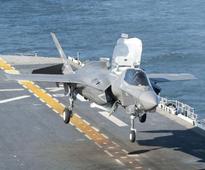 Watch the F-35B jet make a vertical take-off and landing