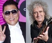 Psy to record track with Brian May