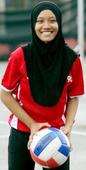 Netball runs in Nurul Sahira's blood