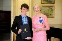 Scholarly salute for student leader