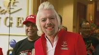The stewardess with a beard? It's Richard Branson