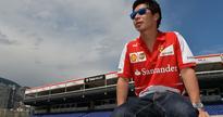 Kobayashi tests 2010 Ferrari